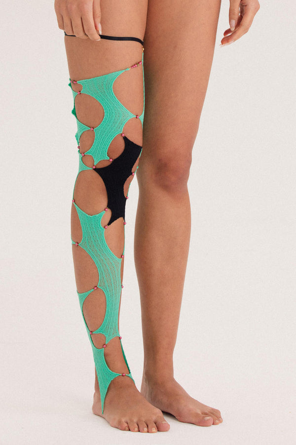 RUI Colorblock Multi-Piece Single Leg Cover RSS22SF05 Seafoam Emerald w/Onyx Black Combo